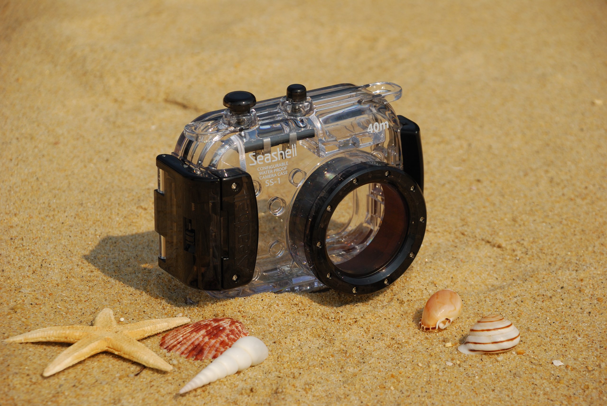 Amazon | ETSUMI コンパクトカメラ用水中ハウジング Seashell-SS1